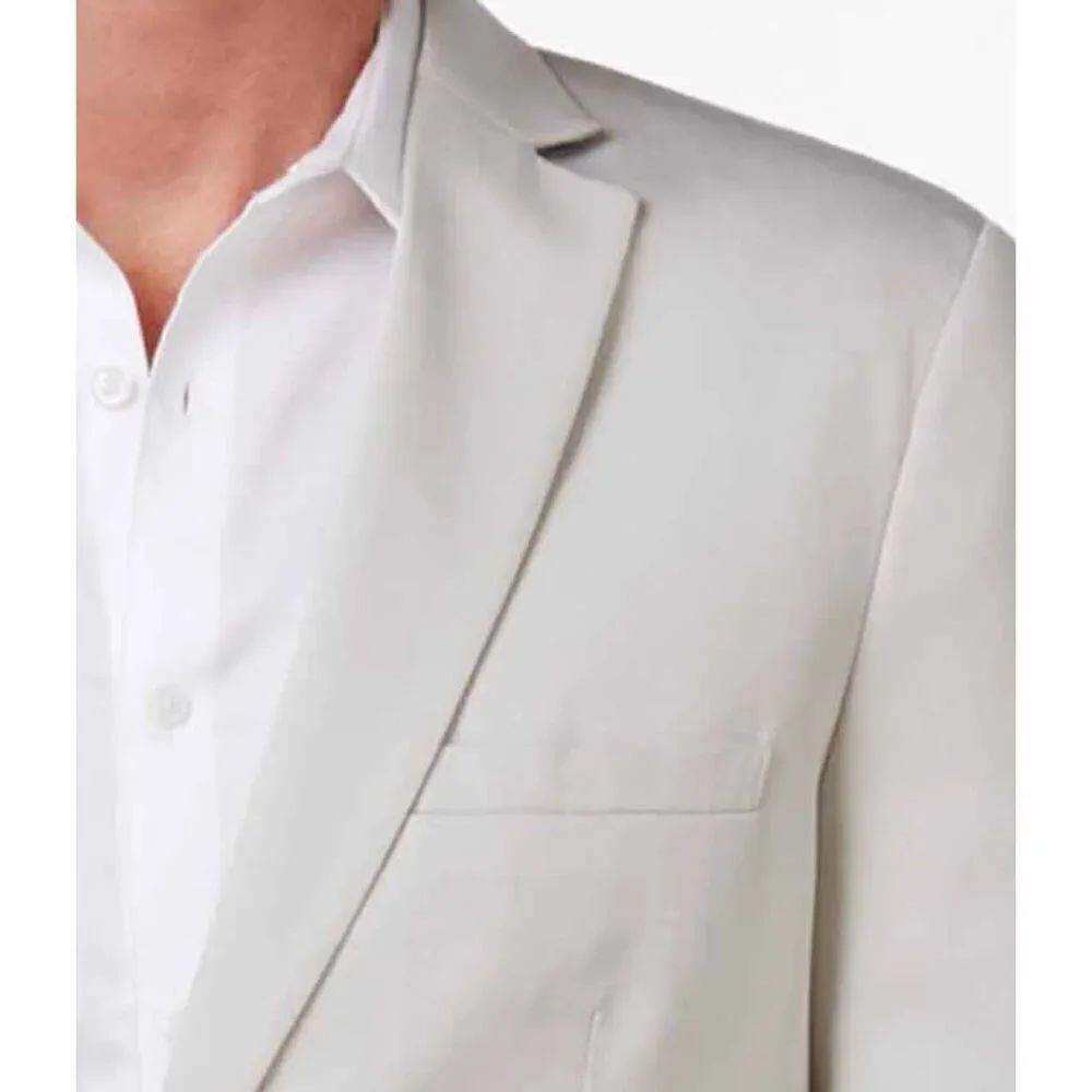 NWT Gorgeous $171.00 Retail ALFANI Grey XL Men Capsule Twill Sport Coat Jacket - Picture 3 of 16